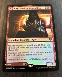 Birgi, God of Storytelling Kaldheim/Harnfel, Horn Of Bounty Foil - Image 1