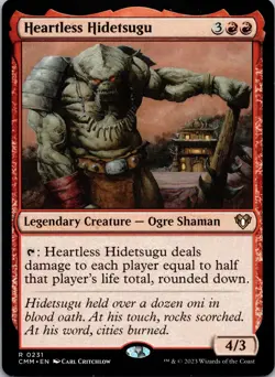 Heartless Hidetsugu 231 Rare Commander Masters Magic: The Gathering LP - Image 1