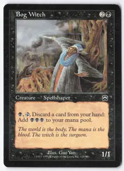 Bog Witch Normal C Mercadian Masques 118 LP - Image 1