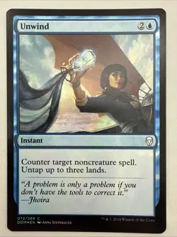 Unwind x1 *FOIL* MTG Dominaria 1x Magic Near Mint NM - Image 1