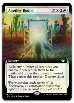 Another Round (Extended Art) #307 (Foil) (NM) Thunder Junction OTJ Magic MTG - Image 1