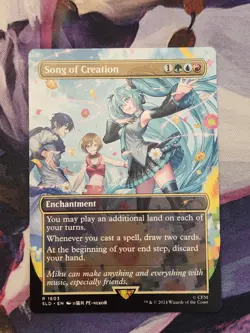 MTG Secret Lair Drop - Hatsune Miku - Song Of Creation - English NM - Image 1