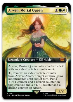 MTG Arwen, Mortal Queen Extended Art #367 Lord of the Rings LTR Magic NM x1 - Image 1