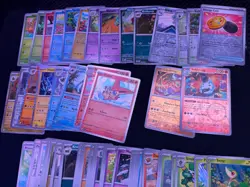 89 Pokemon Cards Bundle – Black Bolt Set – No Duplicates – Holos, Reverse Holos - Image 1