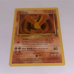 The Pokemon Company Moltres Fossil 27/62 Regular Rare English Pokemon TCG - Image 1