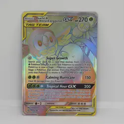 Pokemon TCG Rowlett and Aloan Exeggutor GX Unified Minds Hyper Rare MP 237/236 - Image 1