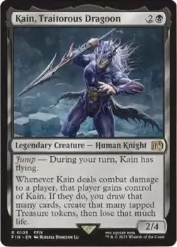 Kain, Traitorous Dragoon -Foil Near Mint MTG Universes Beyond: FINAL FANTASY - Image 1