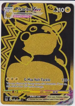 Pikachu VMAX (Secret) TG29/TG30 Lost Origin Trainer Gallery Holo GOLD Pokemon NM - Image 2