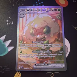 Pokemon TCG Whimsicott ex Special Illustration Rare Holo 165/086 230 HP EX - Image 1