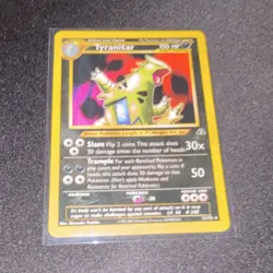 Pokemon Tyranitar Rare Regular 100 HP Neo Discovery 31/75 English TCG - Image 1