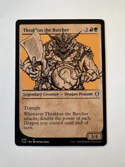 Thrakkus the Butcher - SHOWCASE - MTG CLB: Battle for Baldur's Gate - NM - Image 1