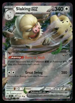 Pokemon Cards Slaking ex 147/191 Surging Sparks Double Rare NM - Image 1