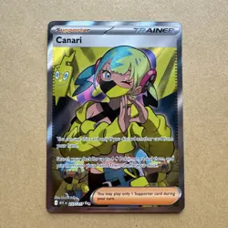 Pokemon TCG Canari 257/217 Me: Ascended Heroes Holo Full Art Trainer NM Mint - Image 1
