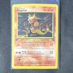 Pokemon Magmar Fossil Uncommon 70 HP 1st Edition 39/62 Wizards 1999 - Image 3