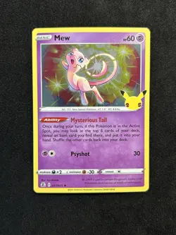 Mew 11/25 Holo Rare Celebrations Pokemon English - Image 1
