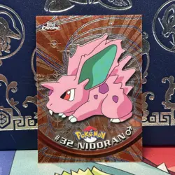 Pokemon Topps Chrome 2000 Nidoran #32 (M) NM - Image 1