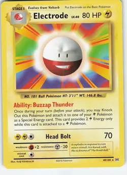 Electrode 40/108 Rare Normal XY - Evolutions LP Pokemon - Image 1
