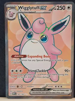 Pokemon TCG Wigglytuff ex Scarlet & Violet-151 187/165 Holo Ultra Rare NM - Image 2
