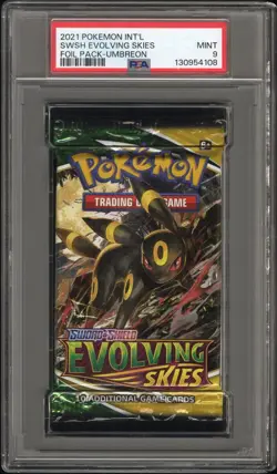 Evolving Skies Pack Umbreon PSA 9 - 2021 Pokemon Sword & Shield - Image 1