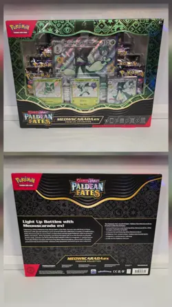 Paldean Fates Premium Collection Meowscarada - Skeledirge - Quaquaval Pokemon - Image 2