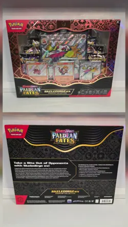 Paldean Fates Premium Collection Meowscarada - Skeledirge - Quaquaval Pokemon - Image 3