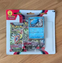 Pokemon Scarlet & Violet 3 Pack Blister Dondozo Promo Sealed Booster SV1 - Image 1