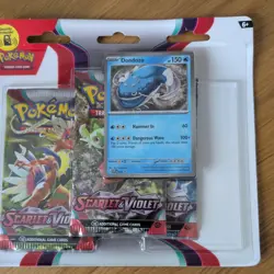 Pokemon Scarlet & Violet 3 Pack Blister Dondozo Promo Sealed Booster SV1 - Image 2