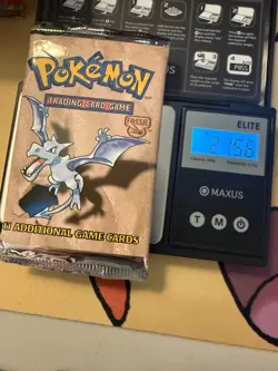 Pokemon Fossil Booster Pack Unlimited VERY HEAVY 21.56 - Image 1
