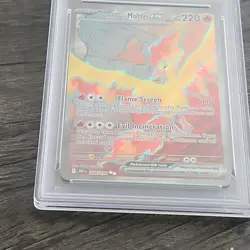 Pokemon Team Rocket's Moltres ex 208/182 Destined Rivals Ultra Rare Holo PSA 9 - Image 3