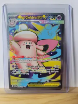 Mega Clefable ex 103/88 POR EN Full Art Ultra Rare Perfect Order Pokemon TCG NM - Image 1