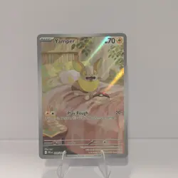 Pokemon TCG Yamper 099/094 Me02: Phantasmal Flames Illustration Rare Holo 70 HP - Image 1