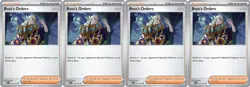 4x Boss's Orders [Ghetsis] | Mega Evolution | 114/132 | Uncommon | NM | Pokemon - Image 1