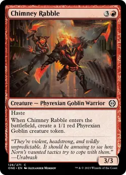 NM Foil Chimney Rabble, MTG, Phyrexia: One, Magic the Gathering, 126 - Image 1