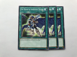 The Melody of Awakening Dragon (3x) LED3-EN009 Common 1st NM Yugioh - Image 1
