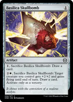 NM Foil Basilica Skullbomb, MTG, Phyrexia: One, Magic the Gathering, 224 - Image 1