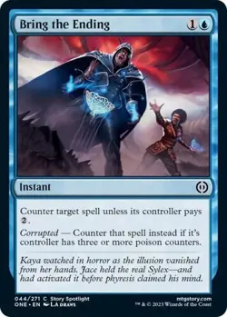 NM Foil Bring the Ending, MTG, Phyrexia: One, Magic the Gathering, 44 - Image 1