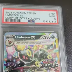 Pokemon Umbreon ex Prismatic Evolutions Promo Exclusive Holo 060/131 PSA 9 - Image 2