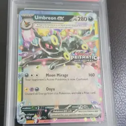 Pokemon Umbreon ex Prismatic Evolutions Promo Exclusive Holo 060/131 PSA 9 - Image 3