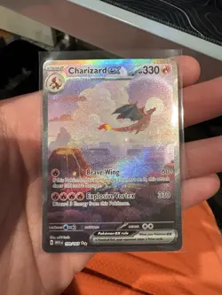 Pokemon Charizard ex 199/165 Scarlet & Violet 151 EX Special Illustration Rare - Image 1