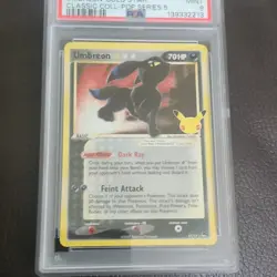 Pokemon Umbreon Gold Star 17/17 Celebrations Classic Collection Holo PSA 9 - Image 3