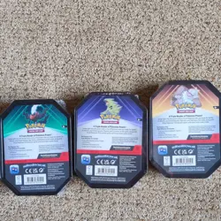 Pokemon TCG Triple Whammy Tin Set of 3 Darkrai Tyranitar Slaking Factory Sealed - Image 4