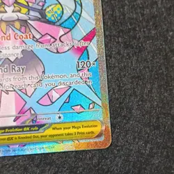 pokemon mega diancie ex asc 267/217 full art rare holo psychic 270 hp english - Image 3