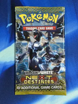 Pokemon 2013 Black & White Next Destinies Booster Pack Zekrom Art Nm M Sealed - Image 1