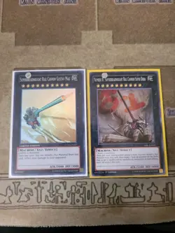 YUGIOH NUMBER 81: SUPERDREADNOUGHT RAIL CANNON SUPER DORA + GUSTAV MAX SUPER NM - Image 1