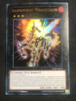 Salamangreat Miragestallio SDSB-EN042 Ultra Rare 1st Edition LP Yugioh - Image 1