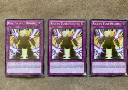 Rise to Full Height (3x) SHVI-EN077 Common NM 1st Edison Yugioh - Image 1