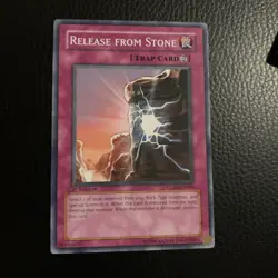 Release from Stone GLAS-EN068 Common NM 1st Edition Edison Yugioh - Image 2