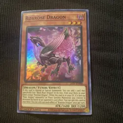 Roxrose Dragon LIOV-EN009 - Super Rare - 1st Edition NM YuGiOh - Image 1