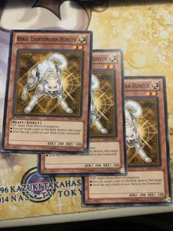 Ryko, Lightsworn Hunter (3x) SDLI-EN015 - Common - 1st Edition NM Edison Yugioh - Image 1