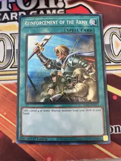 Reinforcement of the Army RA01-EN051 Secret Rare 1st Edition NM Yugioh - Image 1